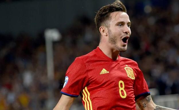 Saúl Ñíguez, con la selección.