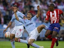 Iriney, en un partido entre el Celta y el Atlético de Madrid. / DM/