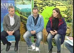 De izquierda a derecha, José Miguel Gómez, José Luis Pérez y Carmen Fernández del Río./ Vídeo: Héctor Díaz/