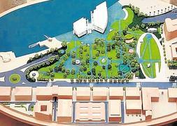 Recreación del aspecto que presentarán los Jardines de Pereda y la plaza de Farolas tras la remodelación. / DM/