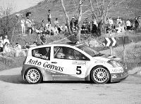 Manolo Cabo durante la disputa del rallye. / RALLYEREPORT.COM/