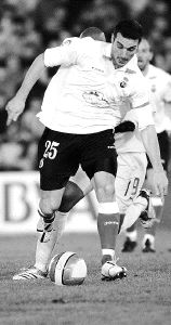 Scaloni, en un partido con el Racing en la presente temporada. / DM/