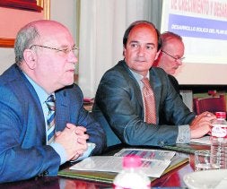Sota habló ayer ante el pleno de la Cámara de Comercio. / DM/