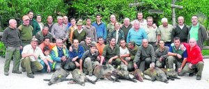 La cuadrilla de Agustín García, la número 86, hizo una buena percha en Onquemada. ::
PEDRO ÁLVAREZ/