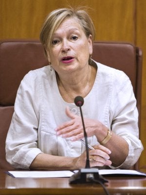 La fiscal superior, María Teresa Calvo, en la presentación. :: R. RUIZ/