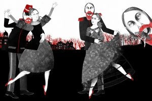 Dibujo de Sara Morante para el libro 'La flor roja', de Vsévolod Garshín, que reeditó en 2011 en España Nevsky Prospects. ::
DM/