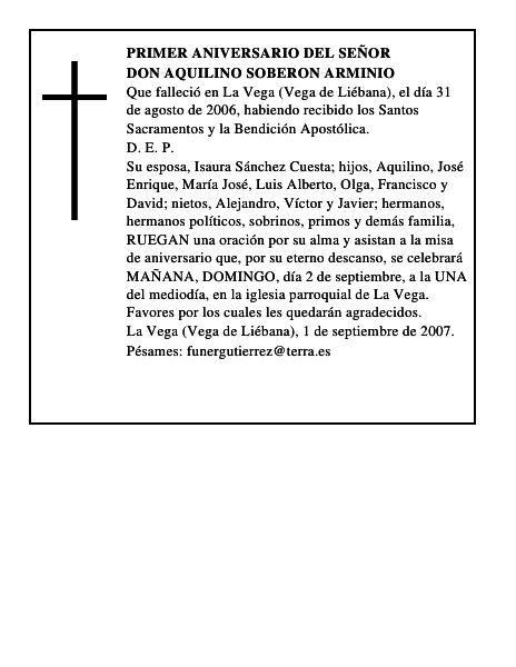DON AQUILINO SOBERON ARMINIO