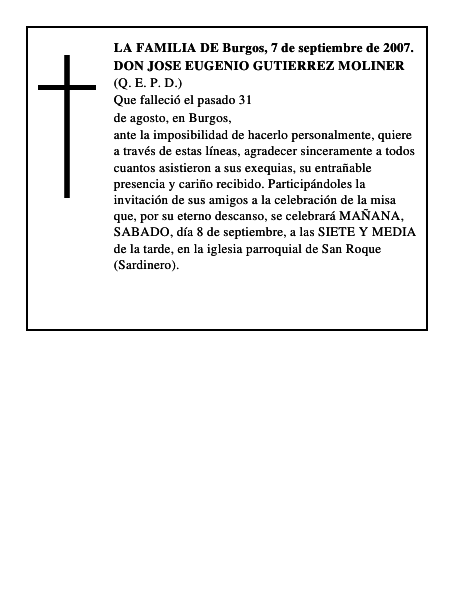DON JOSE EUGENIO GUTIERREZ MOLINER