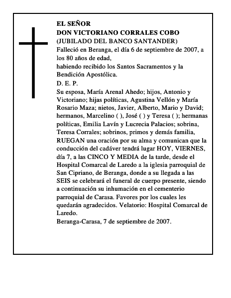DON VICTORIANO CORRALES COBO