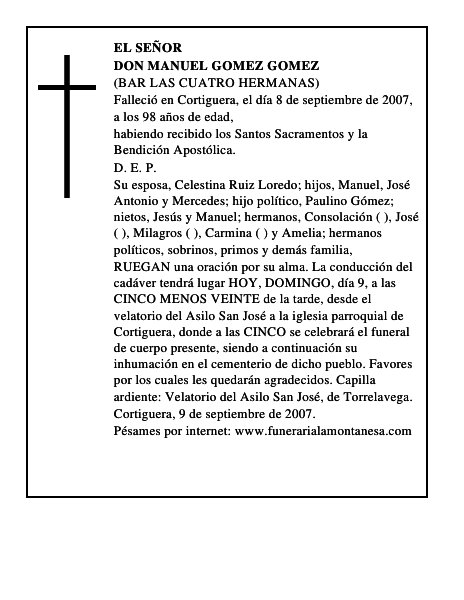 DON MANUEL GOMEZ GOMEZ