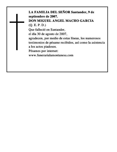 DON MIGUEL ANGEL MACHO GARCIA