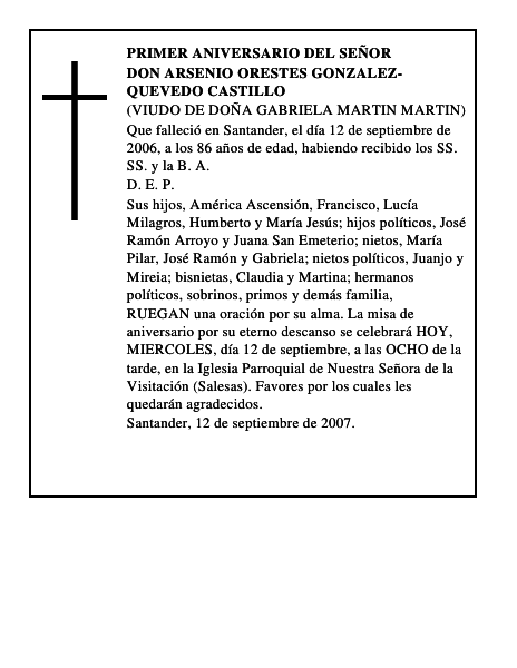 DON ARSENIO ORESTES GONZALEZ-QUEVEDO CASTILLO