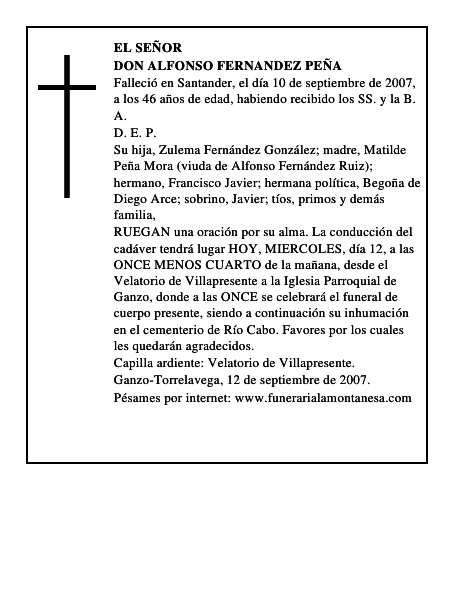 DON ALFONSO FERNANDEZ PEÑA