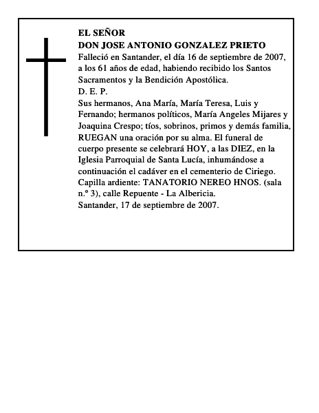 DON JOSE ANTONIO GONZALEZ PRIETO