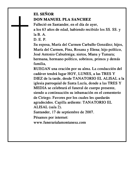 DON MANUEL PLA SANCHEZ