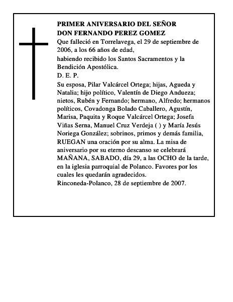 DON FERNANDO PEREZ GOMEZ