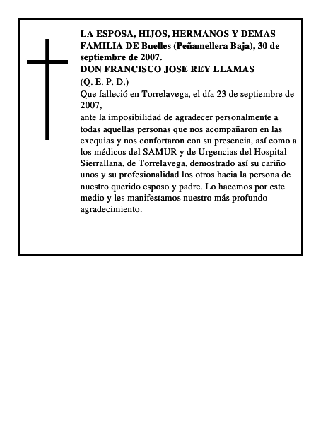 DON FRANCISCO JOSE REY LLAMAS