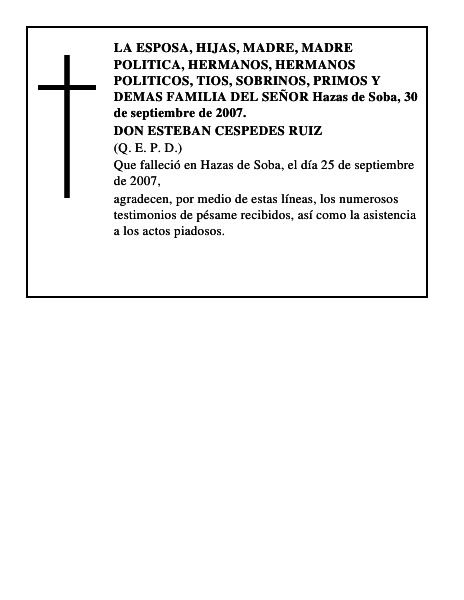 DON ESTEBAN CESPEDES RUIZ