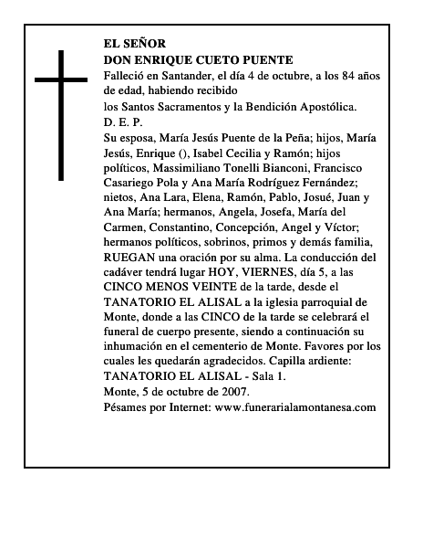 DON ENRIQUE CUETO PUENTE