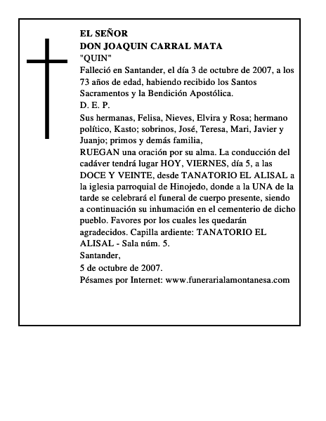 DON JOAQUIN CARRAL MATA