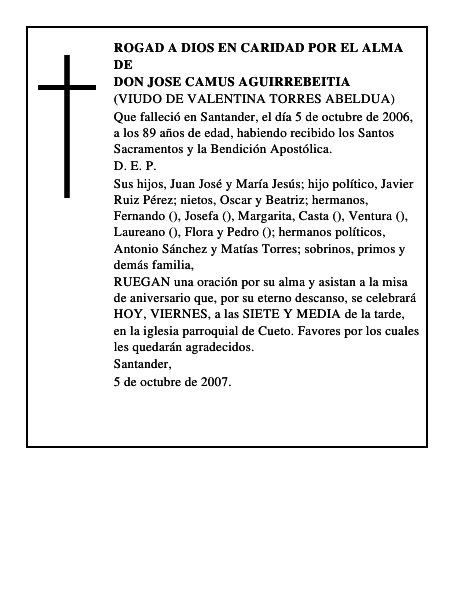 DON JOSE CAMUS AGUIRREBEITIA