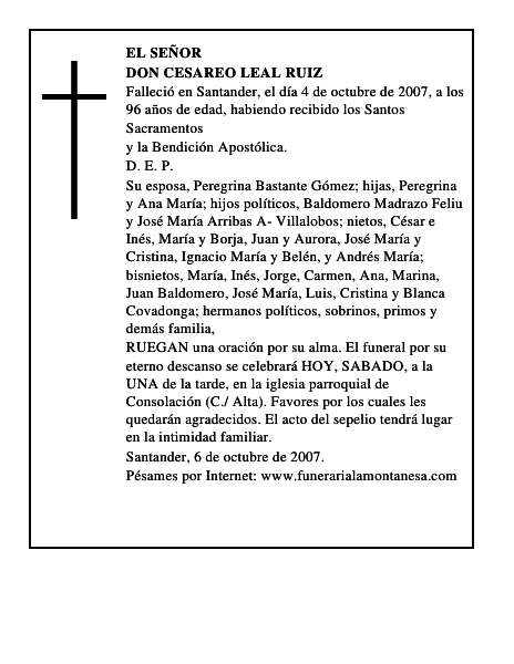 DON CESAREO LEAL RUIZ
