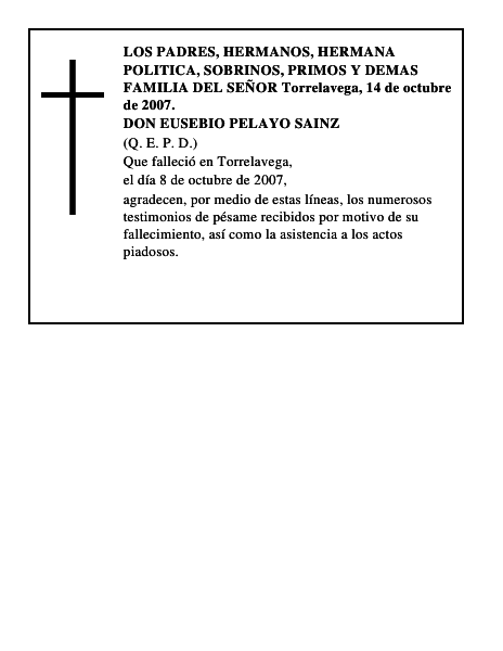 DON EUSEBIO PELAYO SAINZ