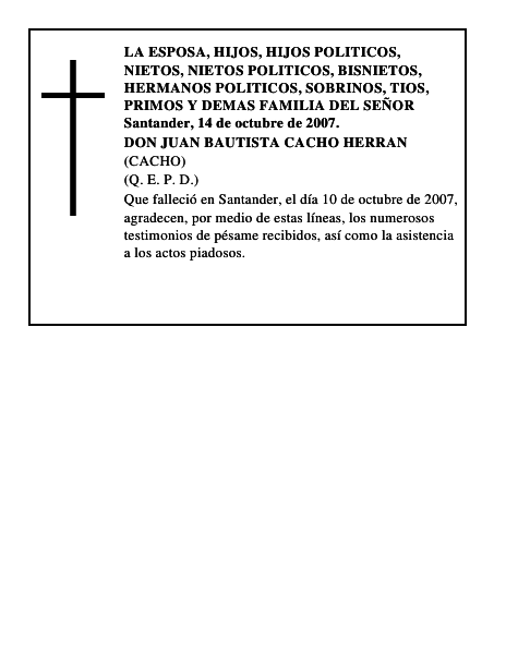 DON JUAN BAUTISTA CACHO HERRAN