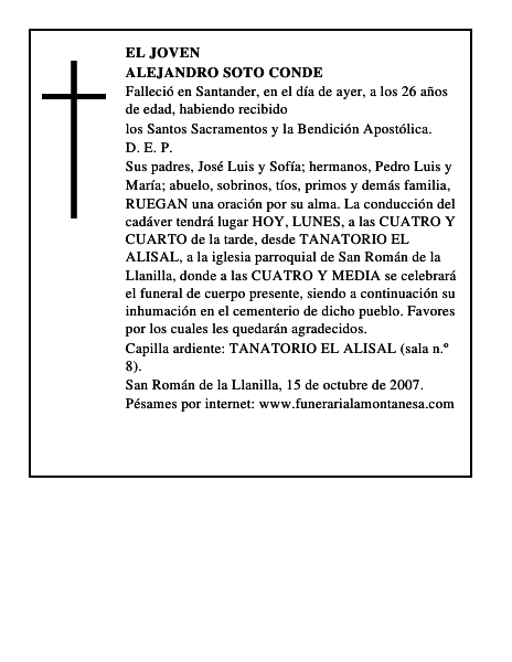 ALEJANDRO SOTO CONDE