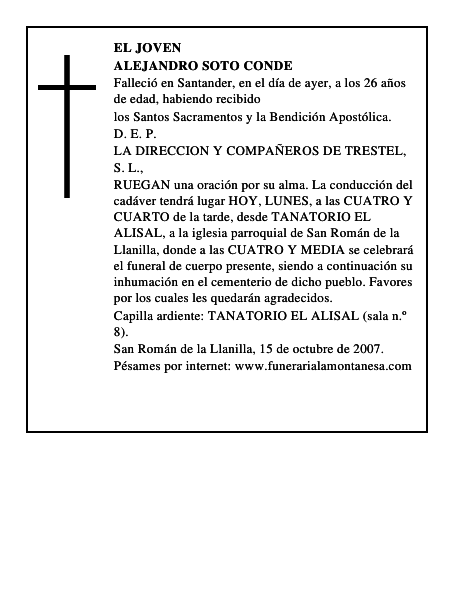 ALEJANDRO SOTO CONDE