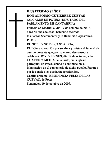 DON ALFONSO GUTIERREZ CUEVAS