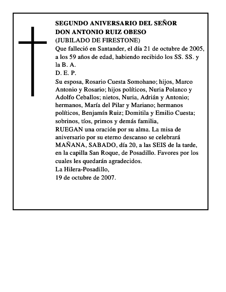 DON ANTONIO RUIZ OBESO