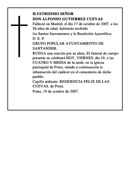 DON ALFONSO GUTIERREZ CUEVAS