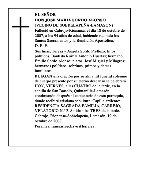 DON JOSE MARIA SORDO ALONSO