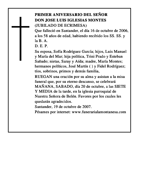 DON JOSE LUIS IGLESIAS MONTES