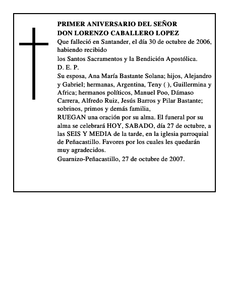 DON LORENZO CABALLERO LOPEZ