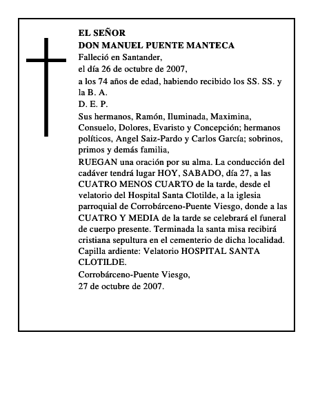 DON MANUEL PUENTE MANTECA