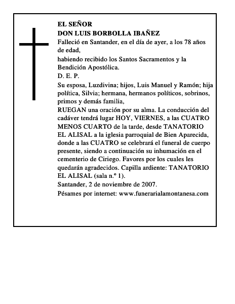 DON LUIS BORBOLLA IBAÑEZ
