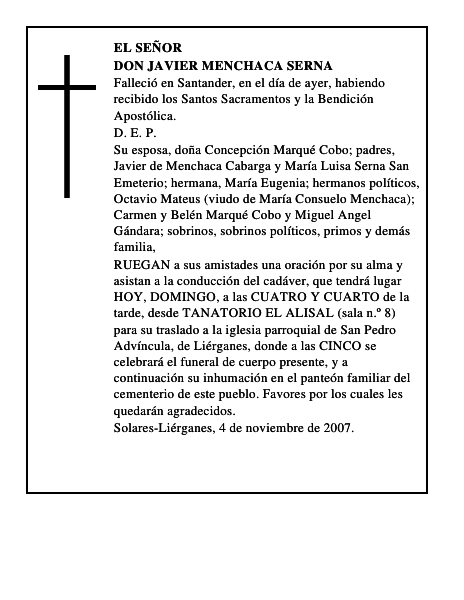 DON JAVIER MENCHACA SERNA