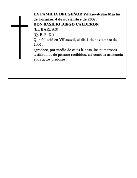 DON BASILIO DIEGO CALDERON