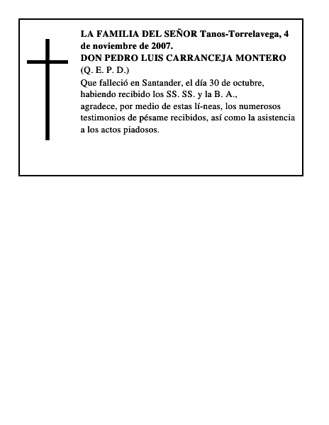 DON PEDRO LUIS CARRANCEJA MONTERO