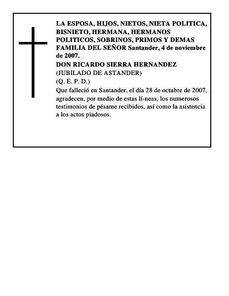 DON RICARDO SIERRA HERNANDEZ
