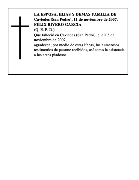 FELIX RIVERO GARCIA