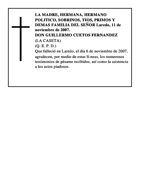 DON GUILLERMO CUETOS FERNANDEZ