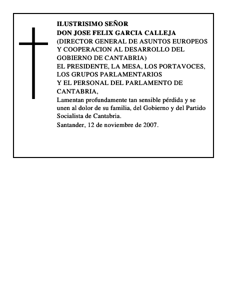 DON JOSE FELIX GARCIA CALLEJA