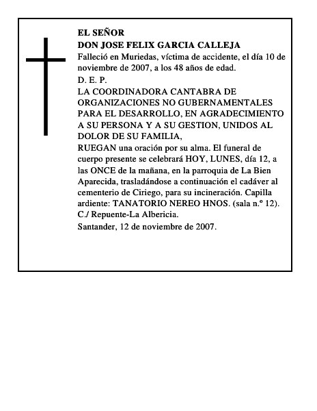 DON JOSE FELIX GARCIA CALLEJA