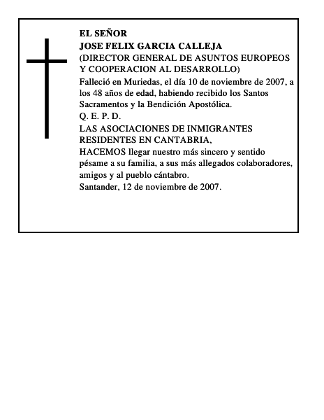 JOSE FELIX GARCIA CALLEJA