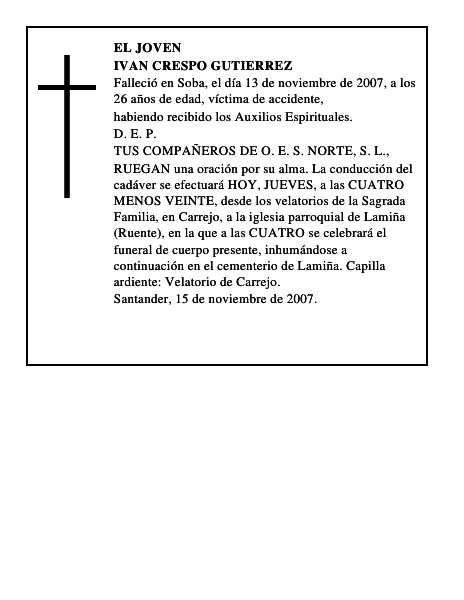 IVAN CRESPO GUTIERREZ