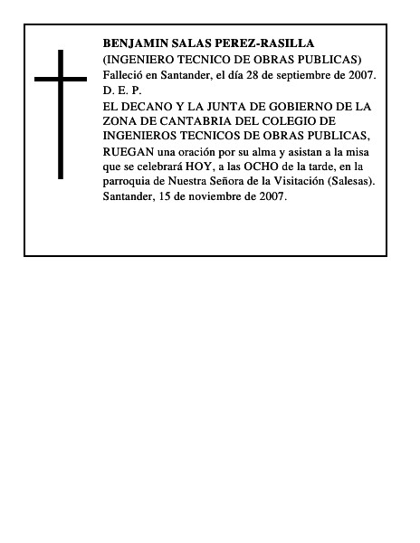BENJAMIN SALAS PEREZ-RASILLA
