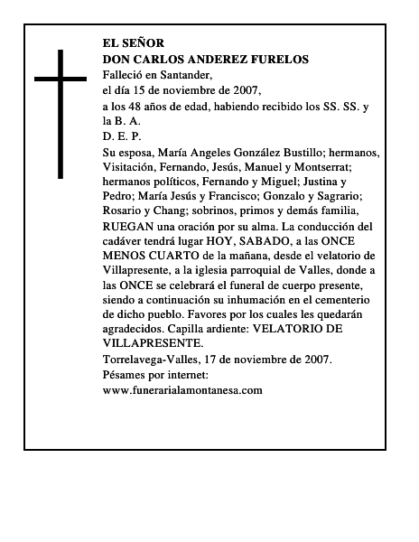 DON CARLOS ANDEREZ FURELOS